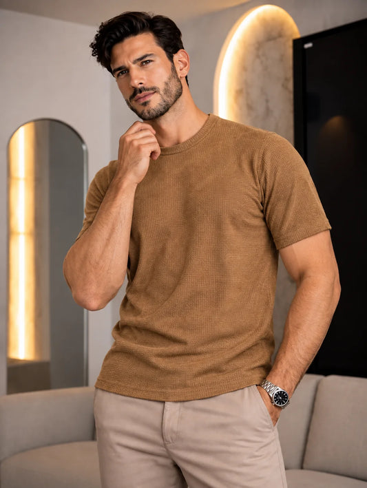 UrbanCore – Textured Premium Casual T-Shirt