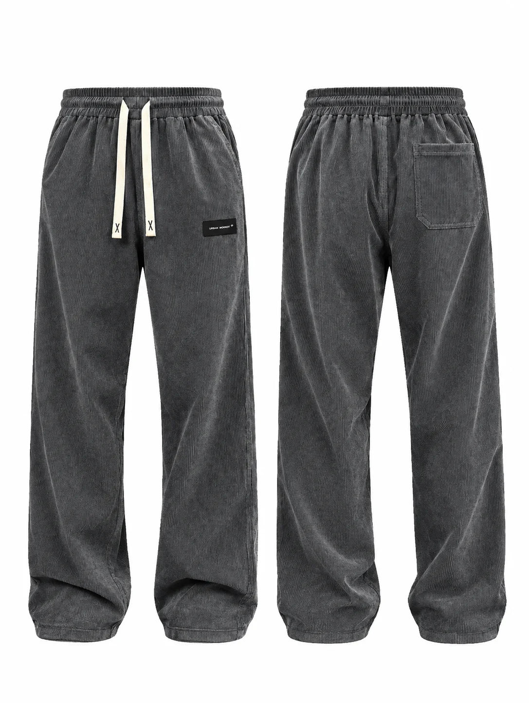 HIDKAT FASHION Trousers – Men's Corduroy Straight-Leg Casual Pants