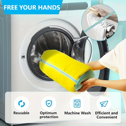 TrailSneakerCare Protective Shoe Washing Bag – Soft Interior with Secure Zipper Closure