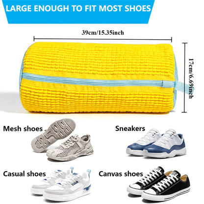 TrailSneakerCare Protective Shoe Washing Bag – Soft Interior with Secure Zipper Closure