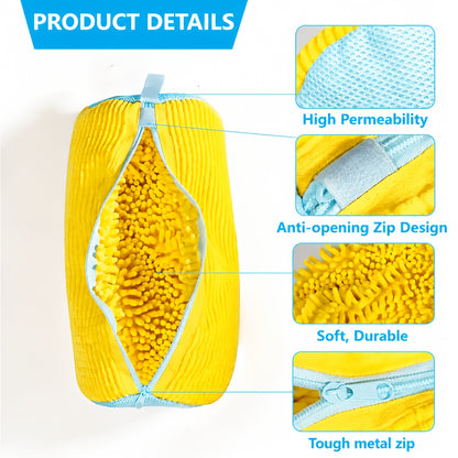 TrailSneakerCare Protective Shoe Washing Bag – Soft Interior with Secure Zipper Closure