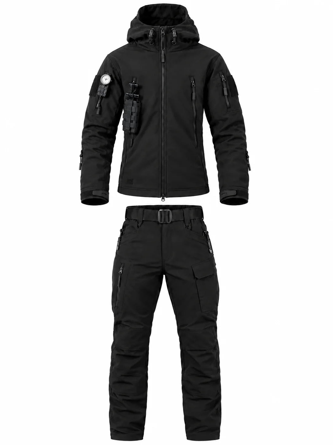 StormShield Set – Waterproof Softshell Jacket & Fleece Pants