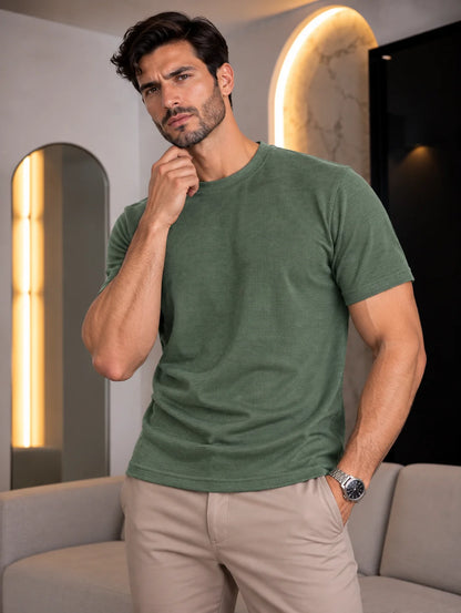 UrbanCore – Textured Premium Casual T-Shirt