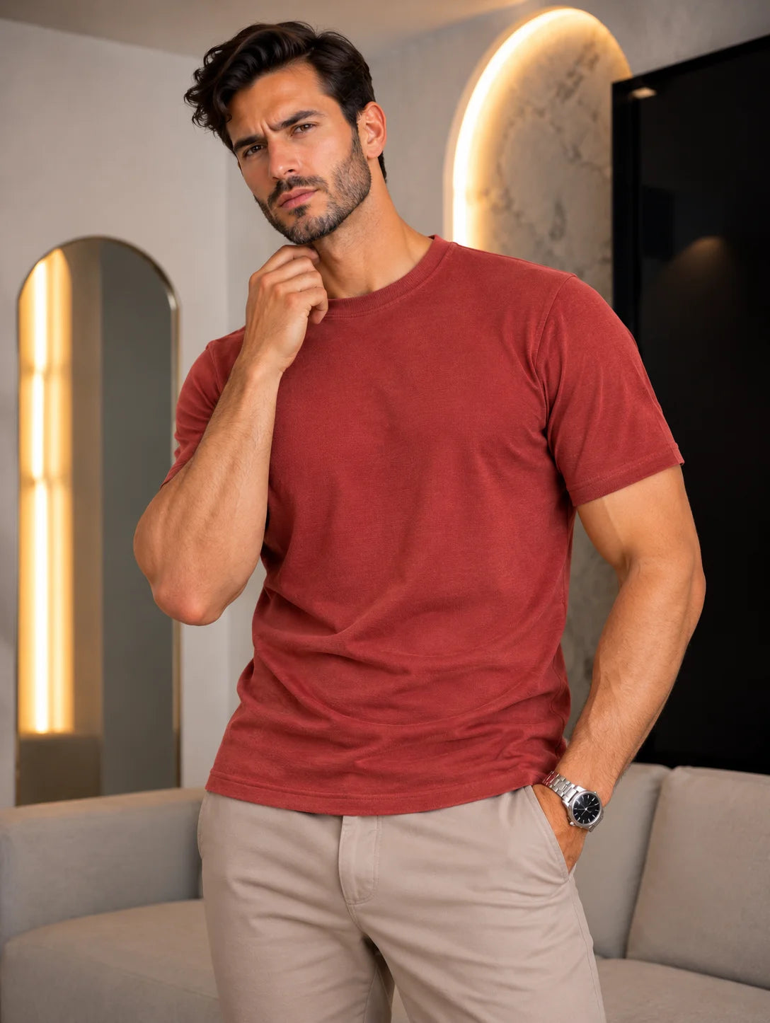 UrbanCore – Textured Premium Casual T-Shirt