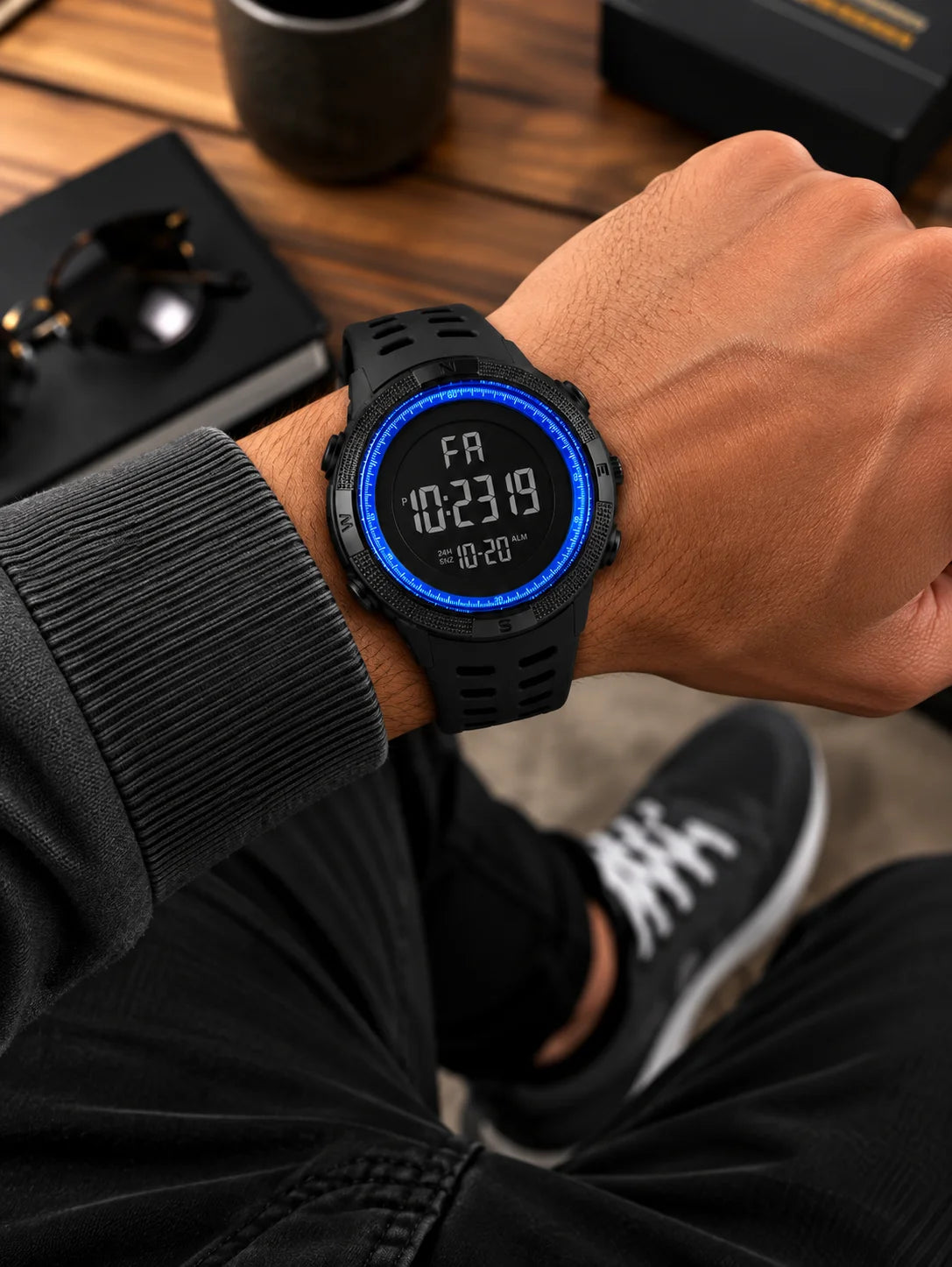 TrailPulse Sport Watch – Water-Resistant Modern Sport Design
