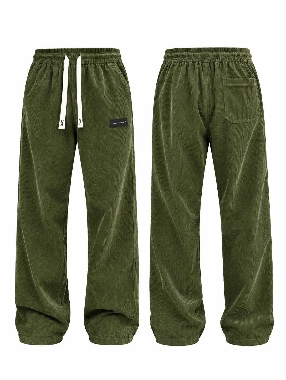 HIDKAT FASHION Trousers – Men's Corduroy Straight-Leg Casual Pants