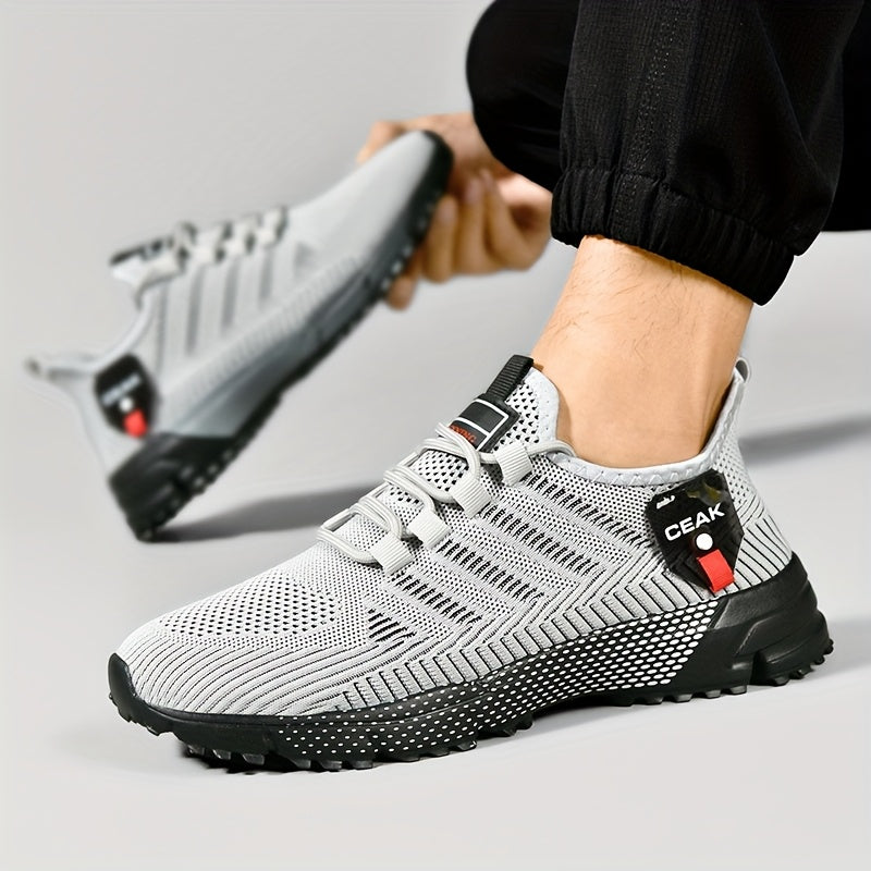 Men's AeroFlex running shoes. Lightweight, breathable mesh with cushioning for running.